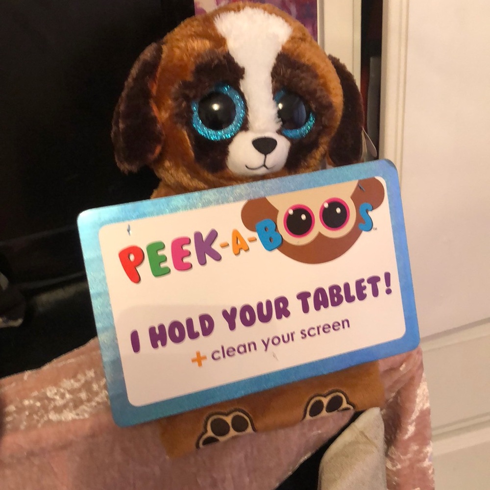 Tablet holder, Stuffed Animal “New”